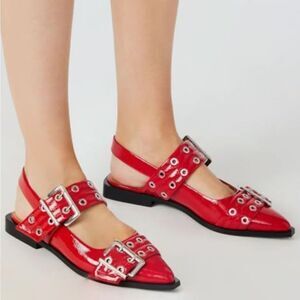 BRAND NEW SEYCHELLES BUCKLE POINTED TOE SLINGBACK COMFORTABLE BALLERIN… G1